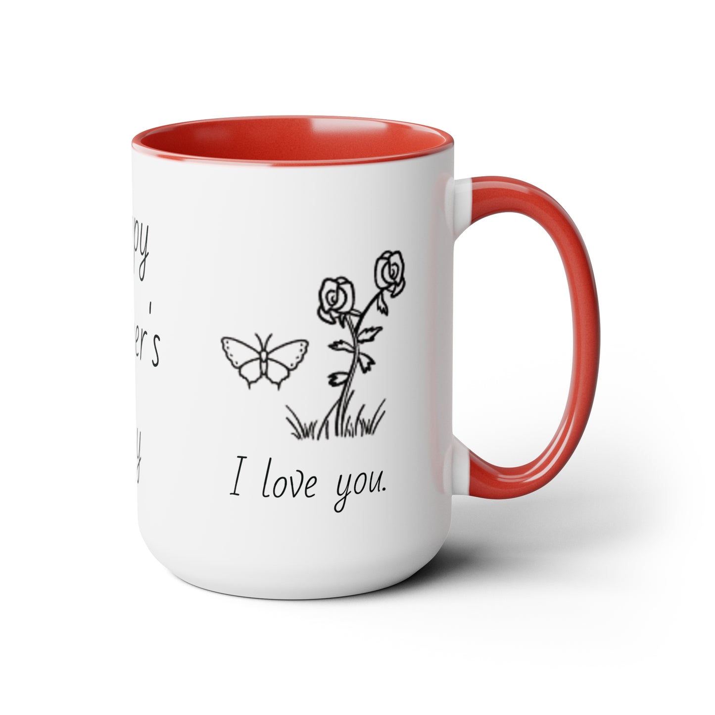 Mother's Day Two-Tone Coffee Mugs, 15oz